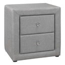 Monarch I 5604 21"H / Grey Linen Night Stand IMAGE 1