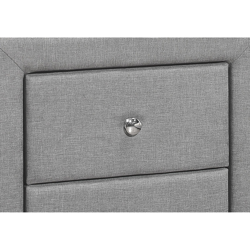Monarch I 5604 21"H / Grey Linen Night Stand IMAGE 3