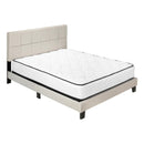 Monarch I 5605Q Queen Bed - Beige Linen IMAGE 1
