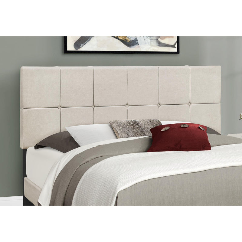 Monarch I 5605Q Queen Bed - Beige Linen IMAGE 3