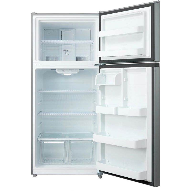 Midea 30-inch, 18 cu. ft. Top Freezer Refrigerator MRT18S2ASS IMAGE 2