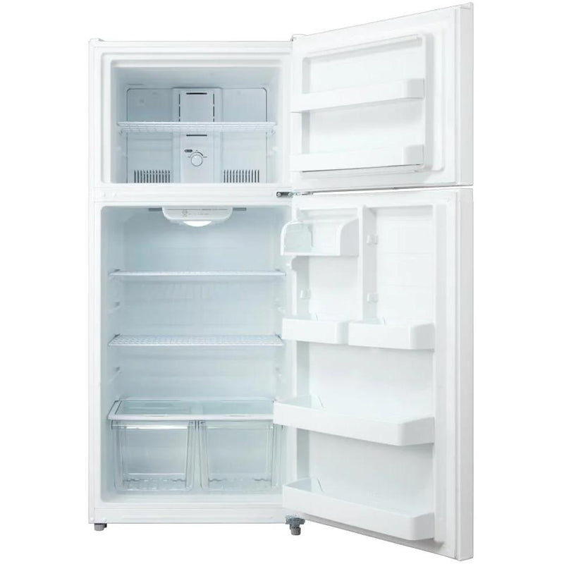 Midea 30-inch, 18 cu. ft. Top Freezer Refrigerator MRT18S2AWW IMAGE 2