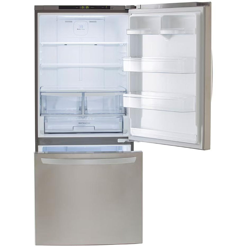 LG 30-inch, 22.1 cu.ft. Freestanding Bottom Freezer Refrigerator with Multi-Air Flow System LRDNS2200S IMAGE 2