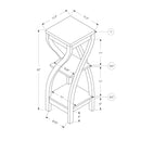 Monarch I 2414 Accent Table - Black IMAGE 8