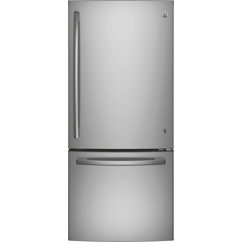 GE 20.9 cu. ft. Bottom Mount Refrigerator with LED Lighting GDE21DYRKFS IMAGE 1