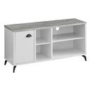 Monarch I 2840 48" TV Stand - White/Grey Cement-Look IMAGE 1