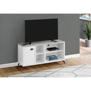 Monarch I 2840 48" TV Stand - White/Grey Cement-Look IMAGE 2