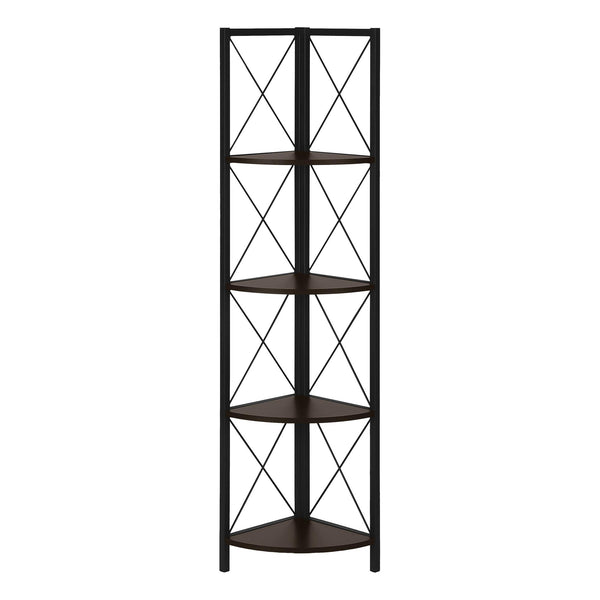 Monarch I 3645 60" Bookcase - Espresso/Black IMAGE 1