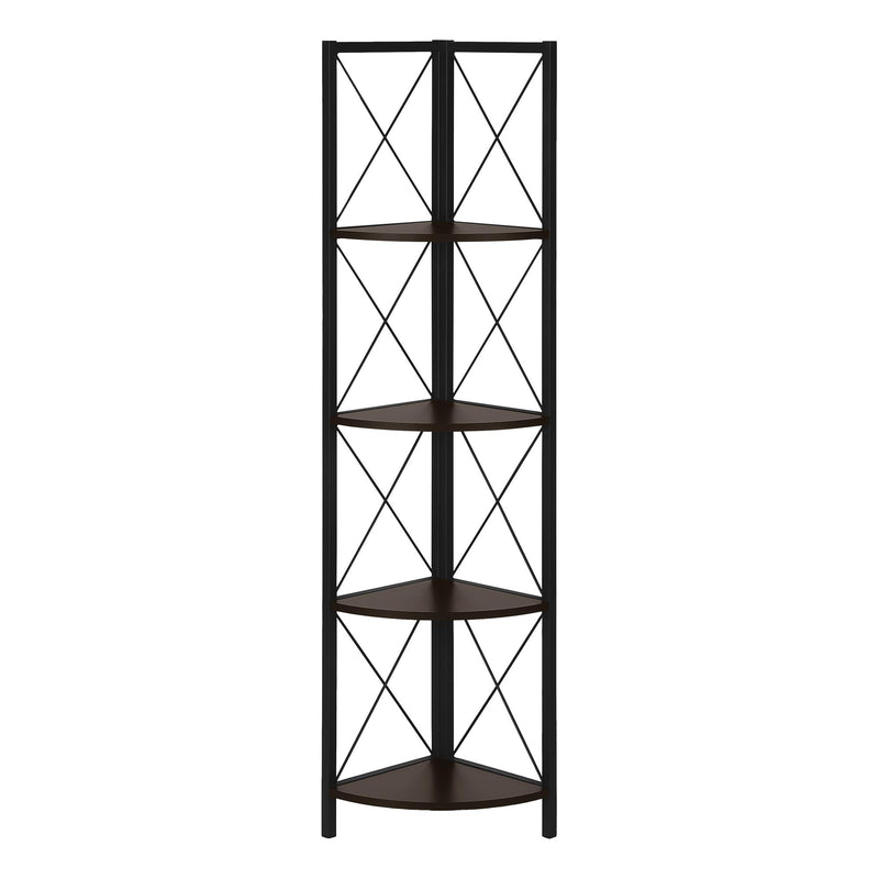 Monarch I 3645 60" Bookcase - Espresso/Black IMAGE 1