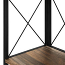 Monarch I 3646 60" Bookcase - Brown Reclaimed/Black IMAGE 6