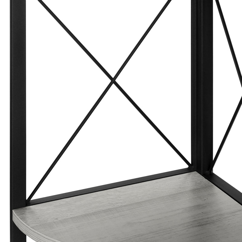 Monarch I 3647 60" Bookcase - Grey/Black IMAGE 6