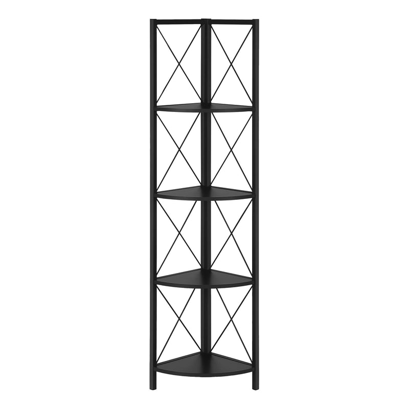 Monarch I 3649 60" Bookcase - Black/Black IMAGE 1