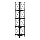 Monarch I 3649 60" Bookcase - Black/Black IMAGE 3