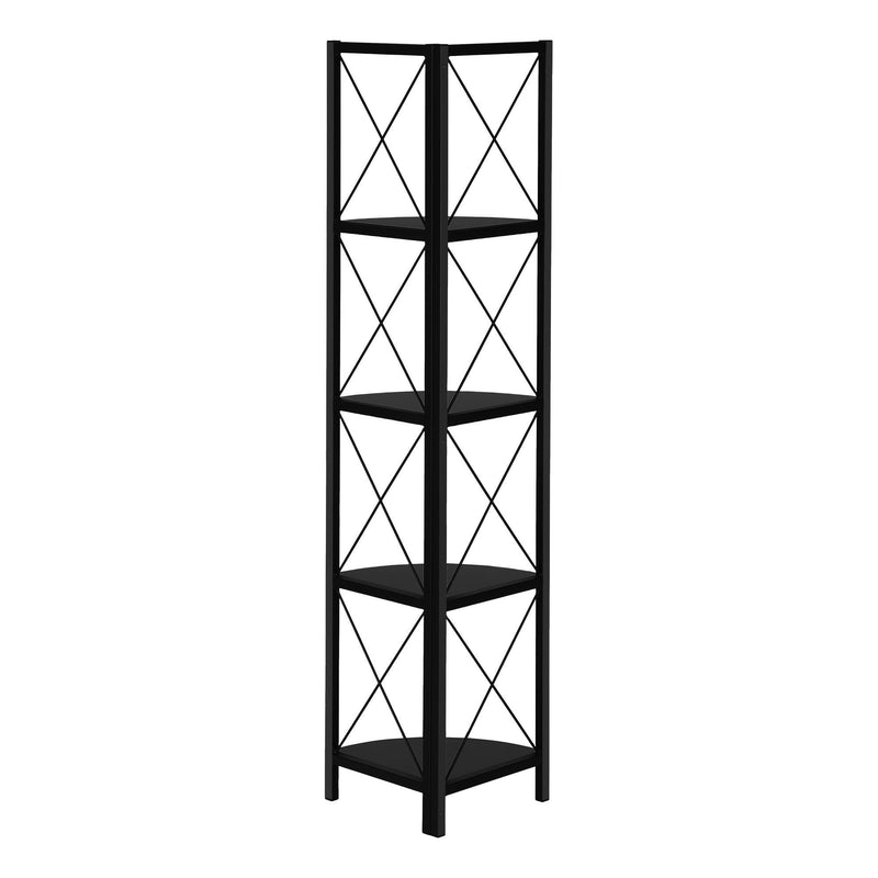 Monarch I 3649 60" Bookcase - Black/Black IMAGE 3