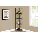 Monarch I 3650 60" Bookcase - Black Marble/Black IMAGE 2