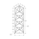 Monarch I 3651 60" Bookcase - White Marble/Black IMAGE 5