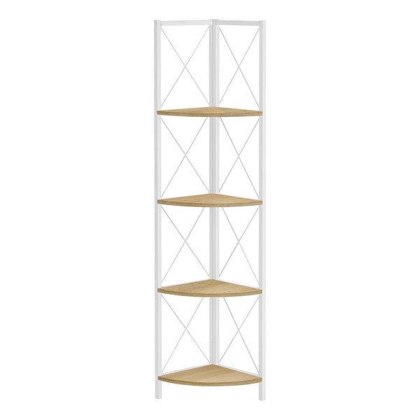 Monarch I 3652 60" Bookcase - Natural/White IMAGE 1