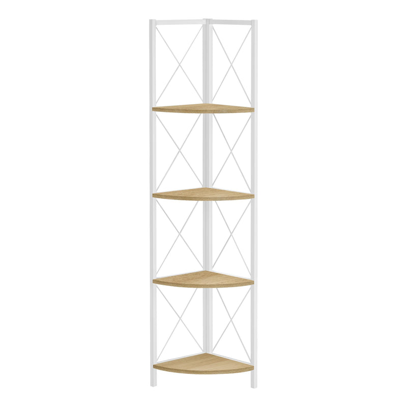 Monarch I 3652 60" Bookcase - Natural/White IMAGE 1