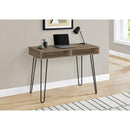 Monarch I 7772 Computer Desk - Dark Taupe/Black IMAGE 2
