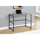 Monarch I 7778 Computer Desk - Grey/Black IMAGE 2