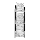 Monarch I 2221 Accent Table - 48"L White Marble/Black Metal Console IMAGE 3