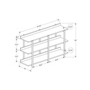 Monarch I 2222 Accent Table - 48"L Natural/White Metal Hall Console IMAGE 10