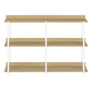 Monarch I 2222 Accent Table - 48"L Natural/White Metal Hall Console IMAGE 2