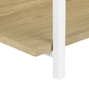 Monarch I 2222 Accent Table - 48"L Natural/White Metal Hall Console IMAGE 7