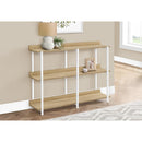 Monarch I 2222 Accent Table - 48"L Natural/White Metal Hall Console IMAGE 8