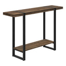 Monarch I 2851 Accent Table - Brown Reclaimed Wood-Look/Black Metal IMAGE 1