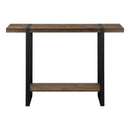 Monarch I 2851 Accent Table - Brown Reclaimed Wood-Look/Black Metal IMAGE 2