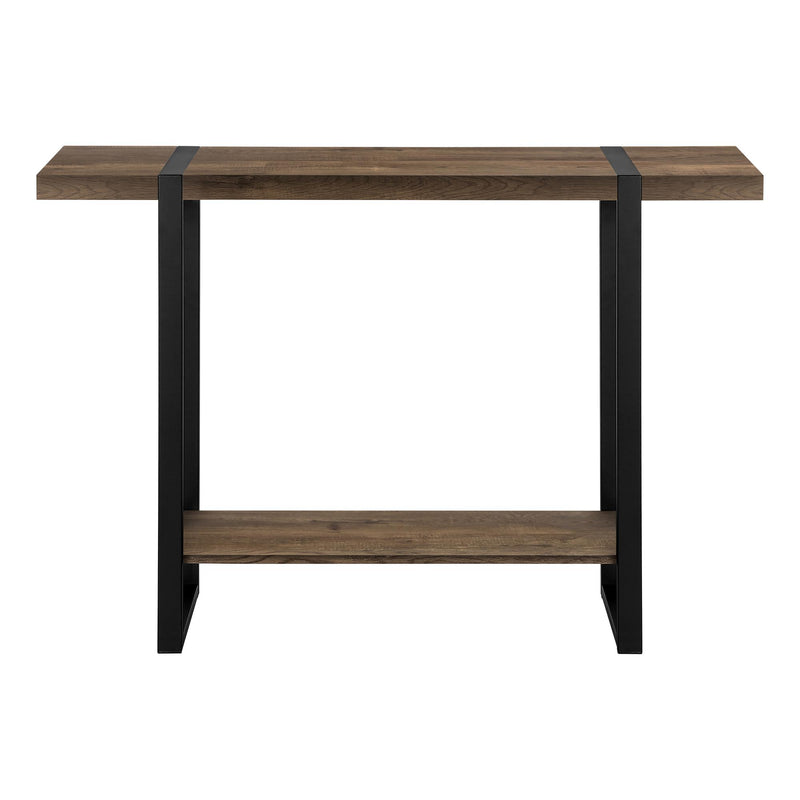 Monarch I 2851 Accent Table - Brown Reclaimed Wood-Look/Black Metal IMAGE 4