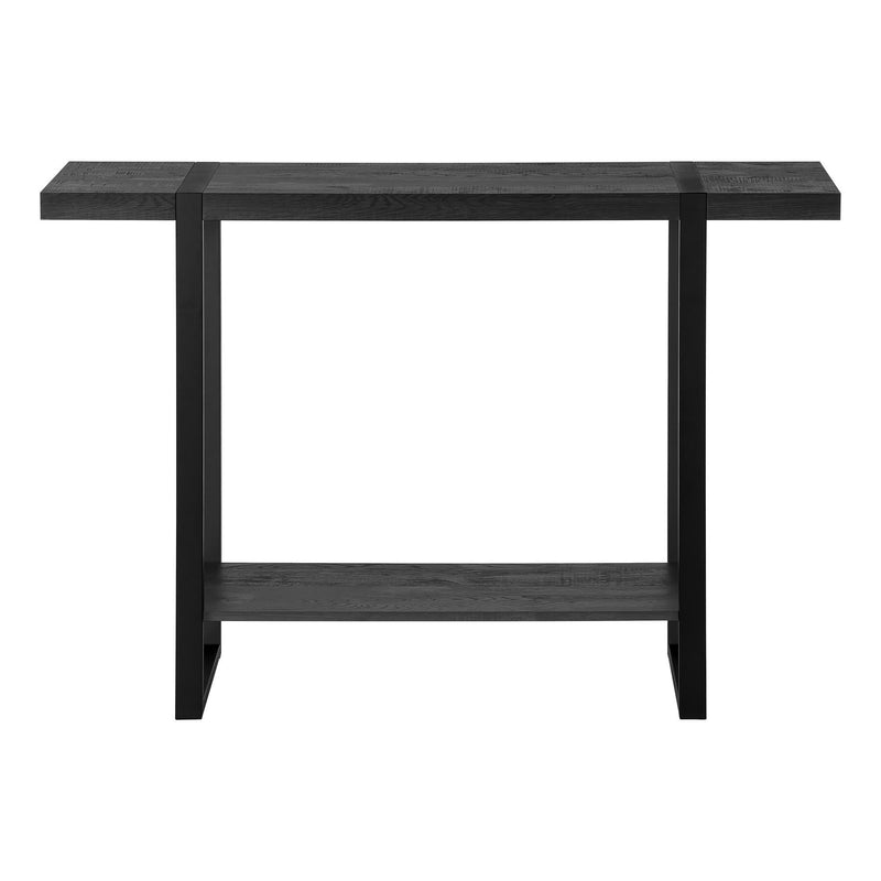 Monarch I 2861 Accent Table - Black Reclaimed Wood-Look/Black IMAGE 2