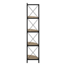 Monarch I 3648 60"H Dark Taupe/Black Corner Etagere IMAGE 4