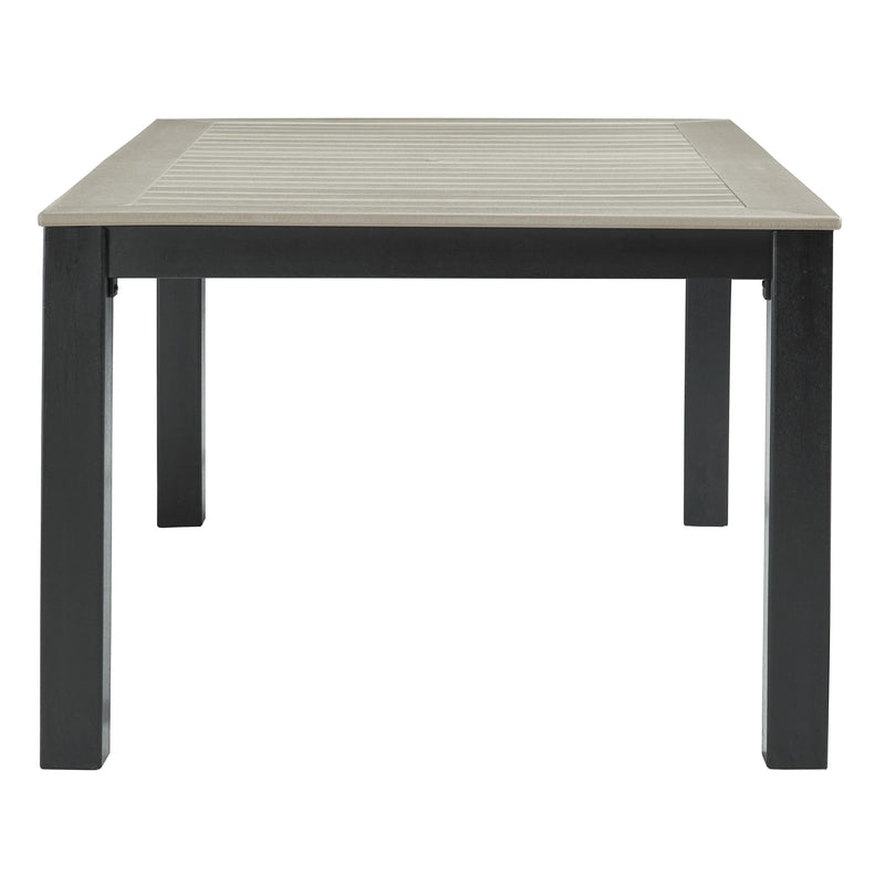 Signature Design by Ashley Mount Valley P384-625 Rectangular Dining Table with Umbrella Option IMAGE 3