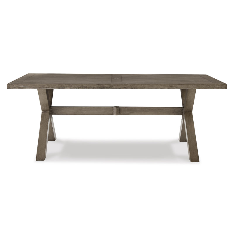 Signature Design by Ashley Beach Front P399-625 Rectangular Dining Table with Umbrella Option IMAGE 2