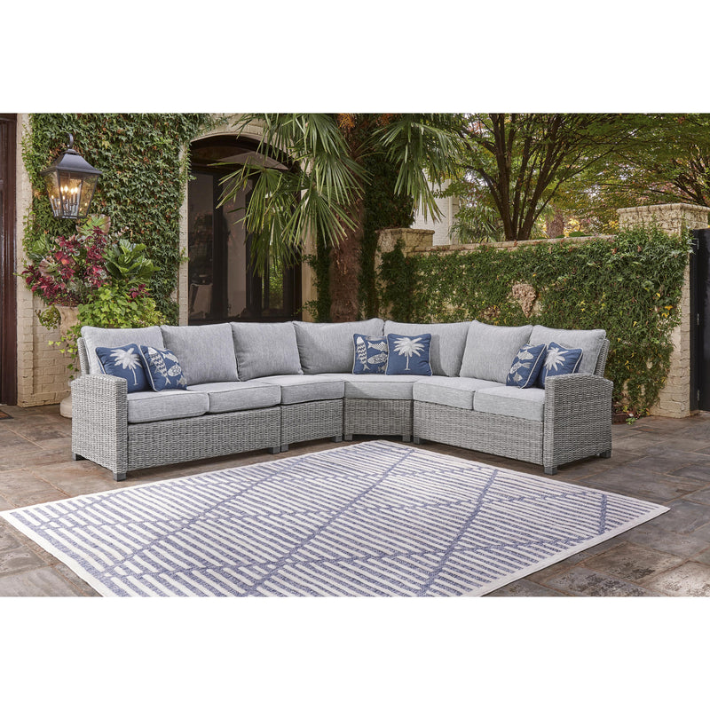 Signature Design by Ashley Naples Beach P439P2 4 pc Outdoor Sectional IMAGE 1