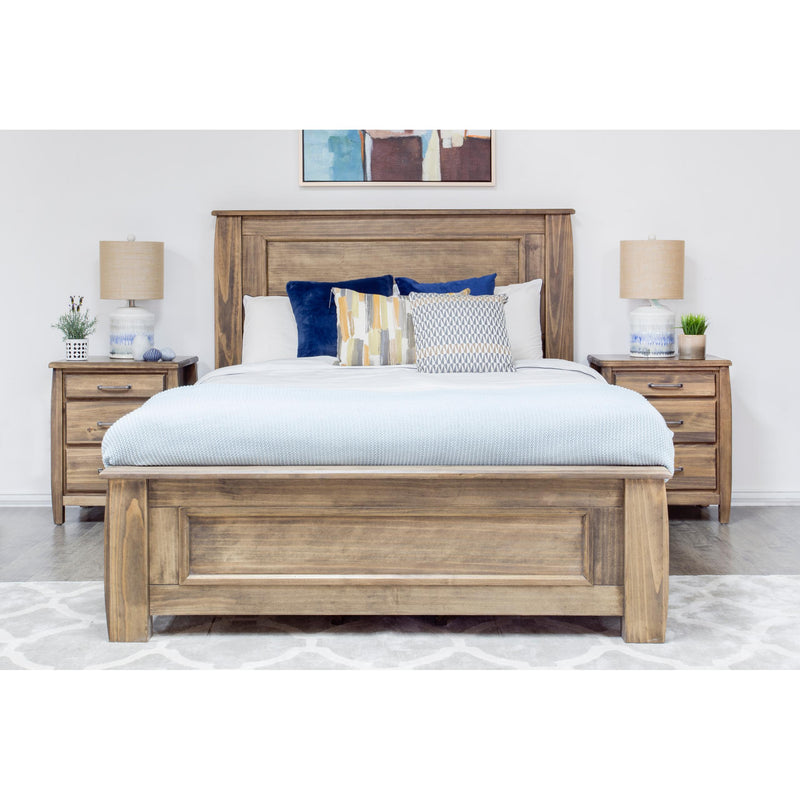 Mako Wood Furniture Tofino King Bed with Storage 5400-ST-K-RUSTIC IMAGE 1