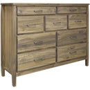  Mako Wood Furniture Tofino 9-Drawer Dresser 5400-40-9-RUSTIC IMAGE 2