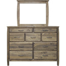  Mako Wood Furniture Tofino 9-Drawer Dresser 5400-40-9-RUSTIC IMAGE 3