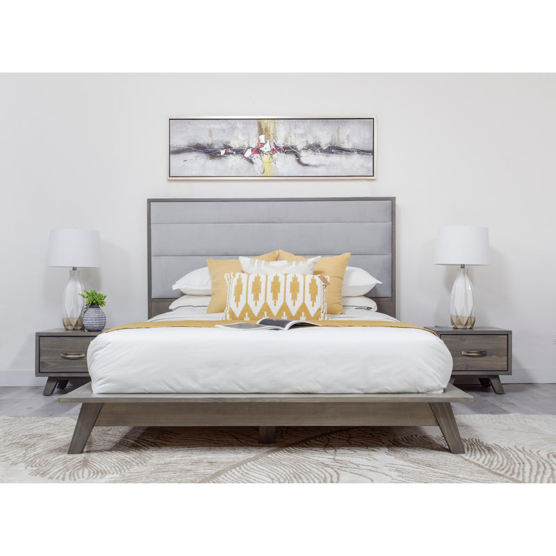 Mako Wood Furniture Metro King Upholstered Bed 7700-UP-HR-K IMAGE 4