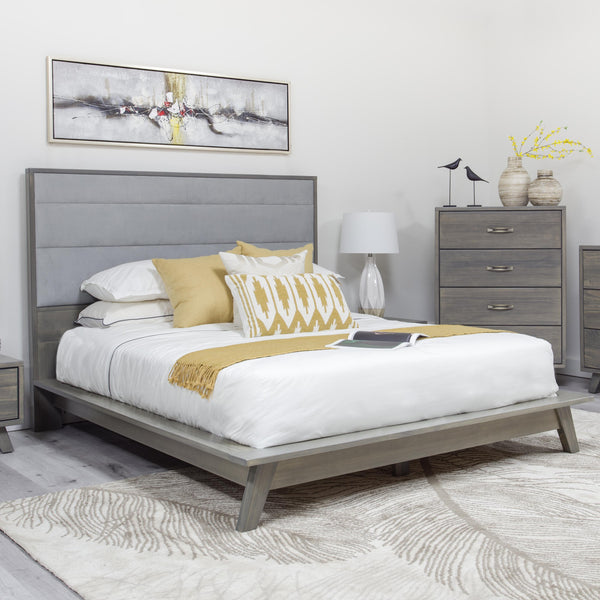 Mako Wood Furniture Metro Queen Upholstered Bed 7700-UP-HR-Q IMAGE 1