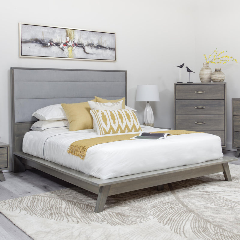 Mako Wood Furniture Metro Full Upholstered Bed 7700-UP-HR-D/F IMAGE 1