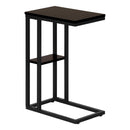 Monarch I 3670 Accent Table - Espresso/Black Metal IMAGE 1