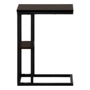 Monarch I 3670 Accent Table - Espresso/Black Metal IMAGE 2