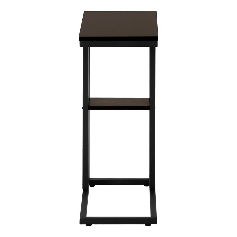 Monarch I 3670 Accent Table - Espresso/Black Metal IMAGE 3