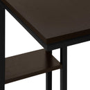 Monarch I 3670 Accent Table - Espresso/Black Metal IMAGE 6