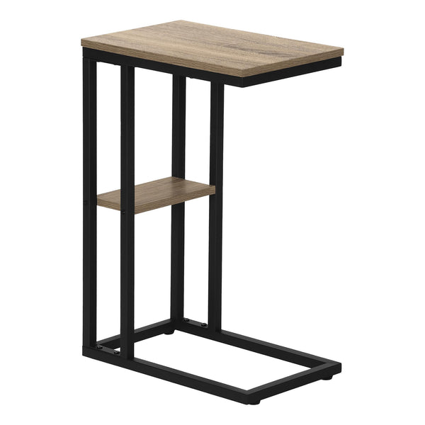 Monarch I 3672 Accent Table - Dark Taupe/Black Metal IMAGE 1
