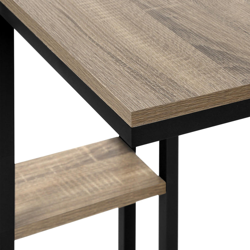 Monarch I 3672 Accent Table - Dark Taupe/Black Metal IMAGE 6