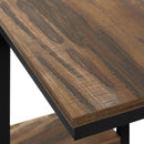 Monarch I 3673 Accent Table - Brown Reclaimed-Look/Black Metal IMAGE 6
